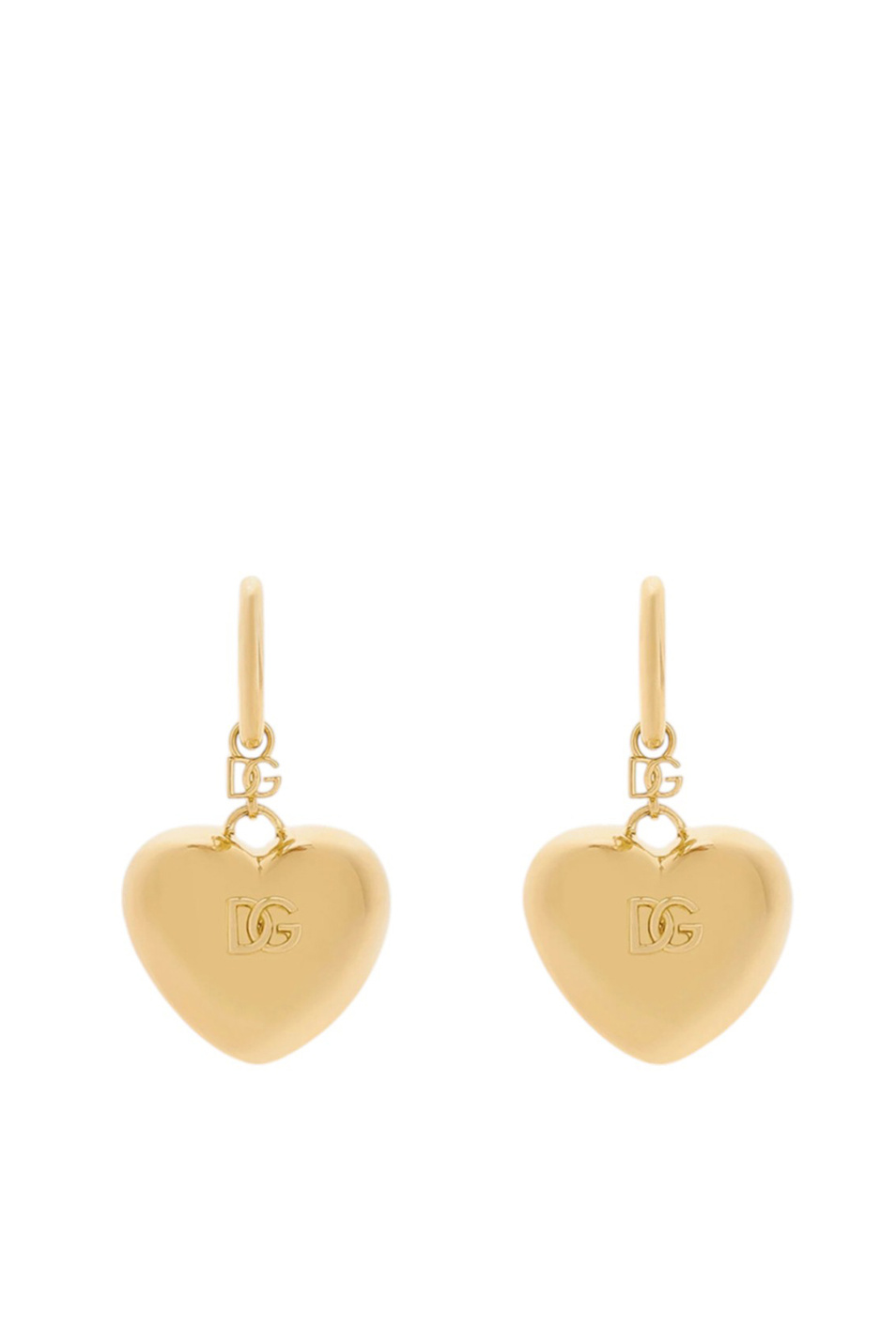 Женский Dolce & Gabbana Серьги в форме сердца с логотипом (цвет ), артикул WEQ8S1-W1111 | Фото 1