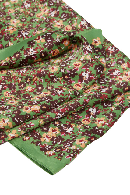Платок JARDIN с цветочным принтом|Основной цвет:Зеленый|Артикул:27001141 | Фото 2