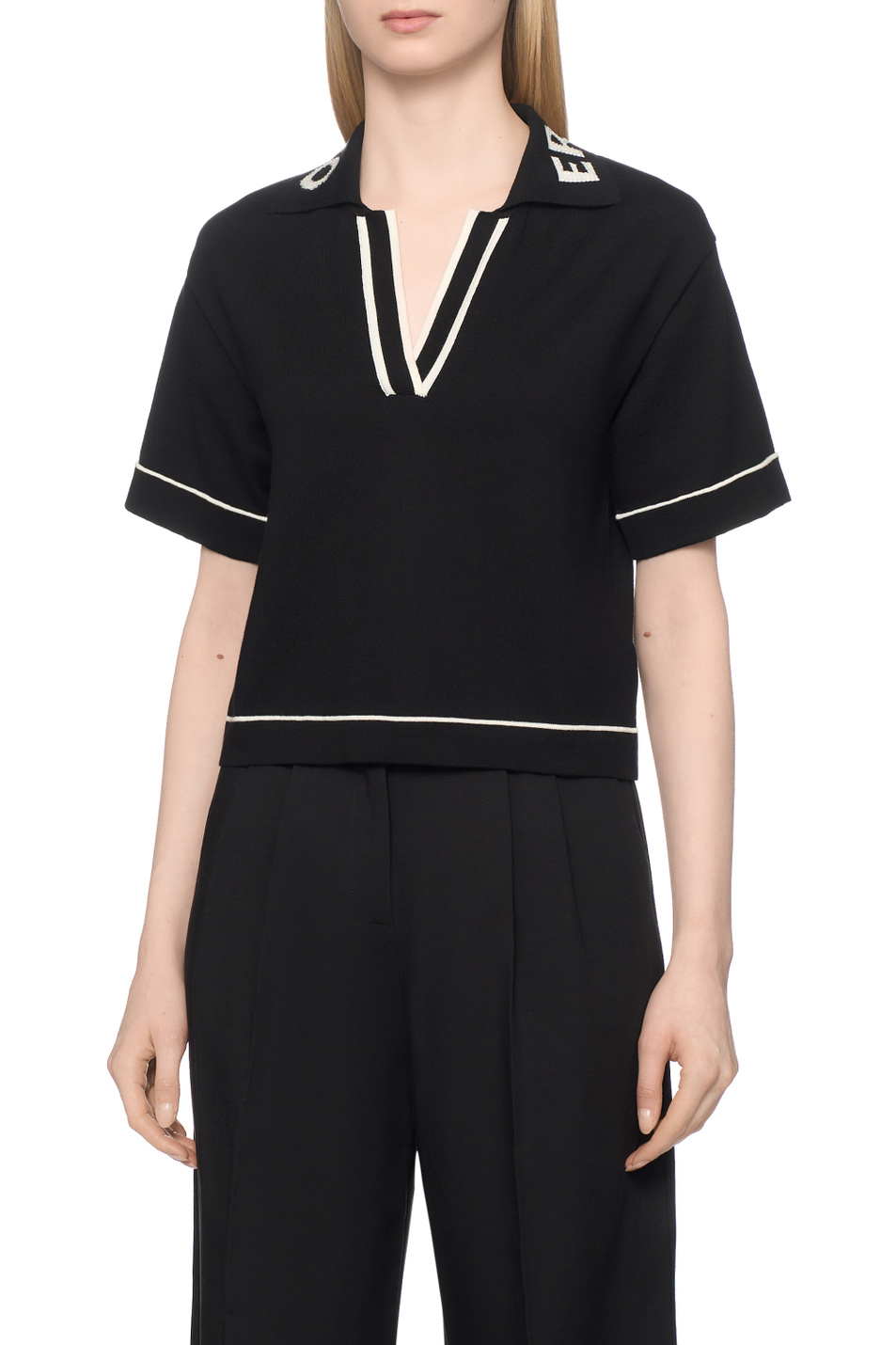 Женский Ermanno Firenze Поло из хлопка (цвет ), артикул D48EM023EO0 | Фото 4