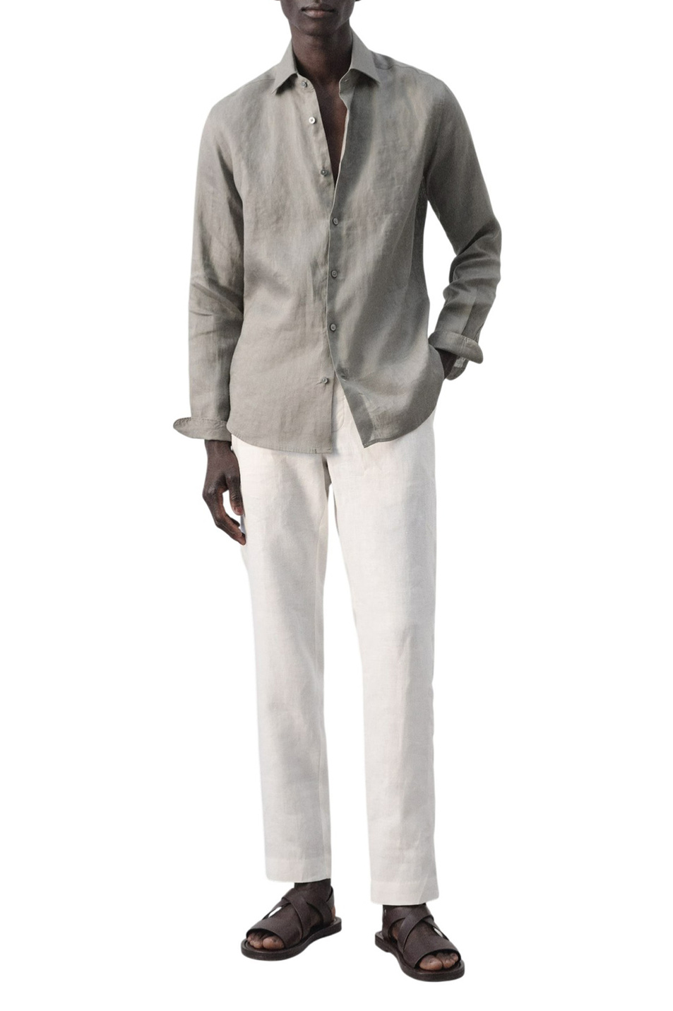 Мужской Mango Man Рубашка TUCAN из льна (цвет ), артикул 27095947 | Фото 2