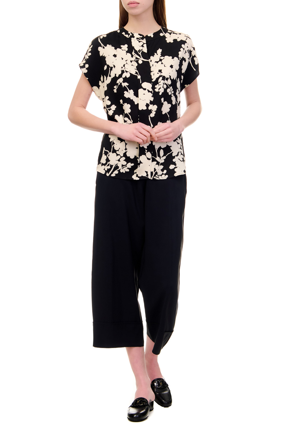 Женский Taifun Блузка с цветочным принтом и коротким рукавом (цвет ), артикул 360317-11014 | Фото 3
