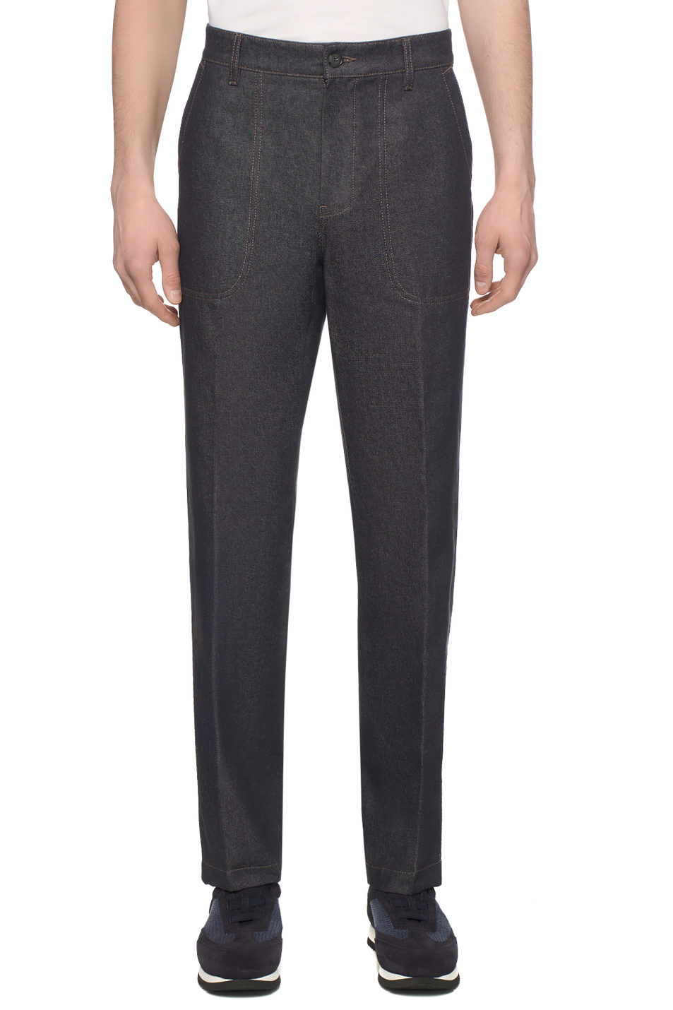 Мужской Canali Джинсы из натурального хлопка (цвет ), артикул 91810SG03440 | Фото 4