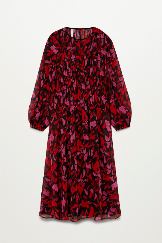 Женский Mango Платье FLORALIS с цветочным принтом (цвет ), артикул 77047639 | Фото 1
