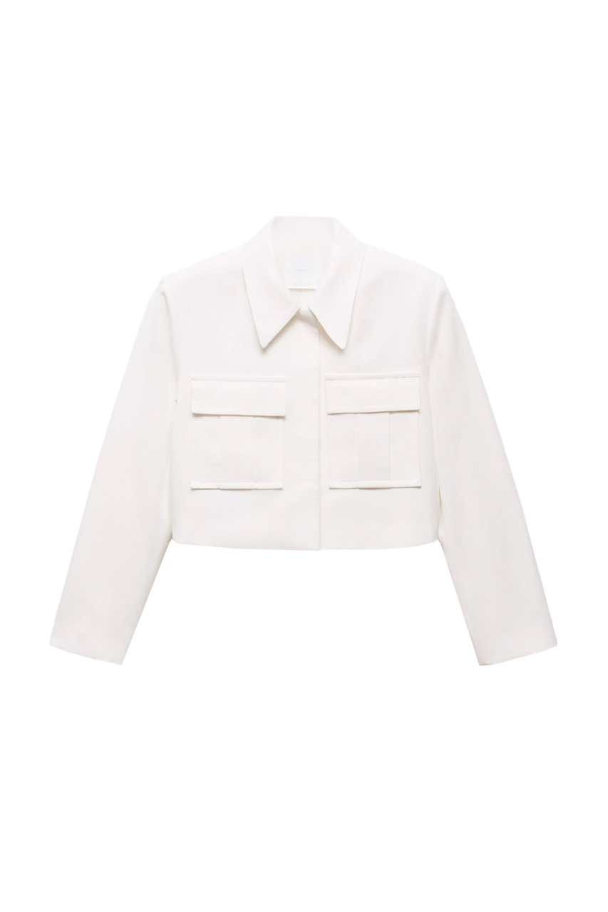 Жакет LUGO с карманами|Основной цвет:Белый|Артикул:67086739 | Фото 1