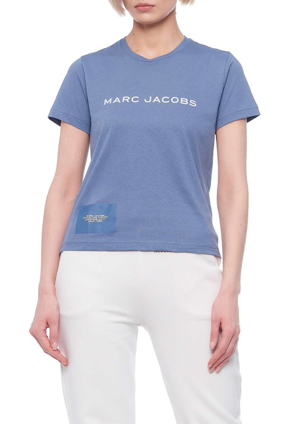 Marc Jacobs Футболка из натурального хлопка с логотипом на груди (цвет ), артикул C631C07PF21 | Фото 1