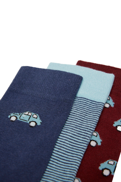 Набор из 3 пар носков|Основной цвет:Мультиколор|Артикул:0654512 | Фото 2