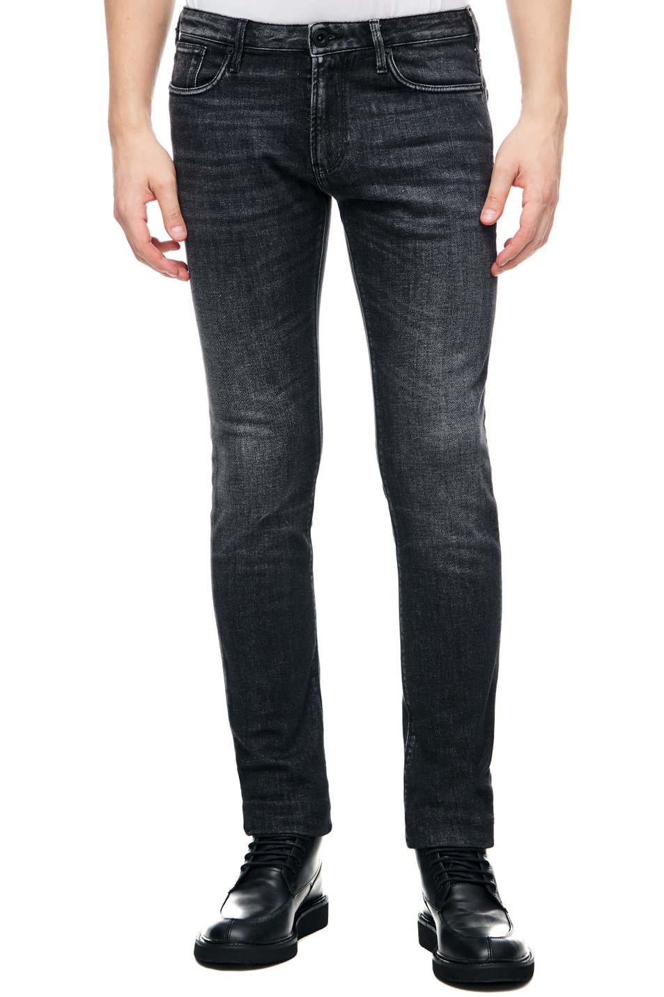 Мужской Emporio Armani Джинсы из эластичного хлопка (цвет ), артикул 6L1J06-1DS3Z | Фото 1