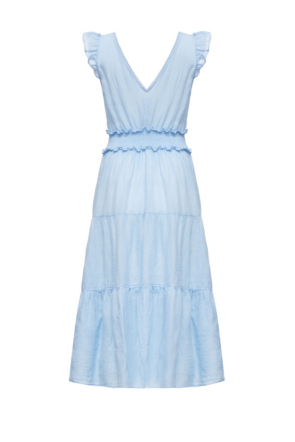 Женский 120% Lino Льняное платье с оборками (цвет ), артикул V0W49DM0000115000 | Фото 2