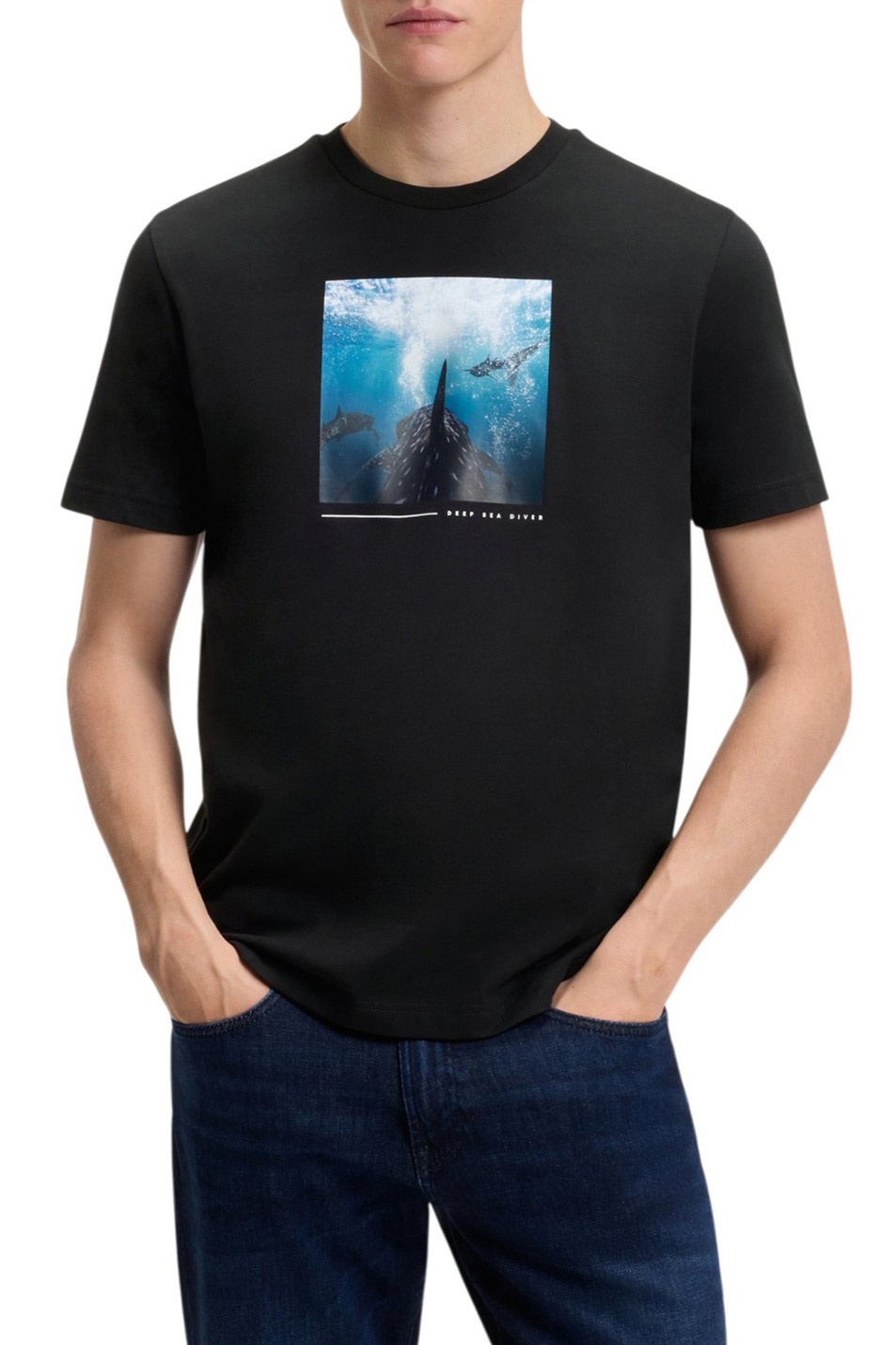 Мужской BOSS Футболка Te_Creature с принтом (цвет ), артикул 50561861 | Фото 3