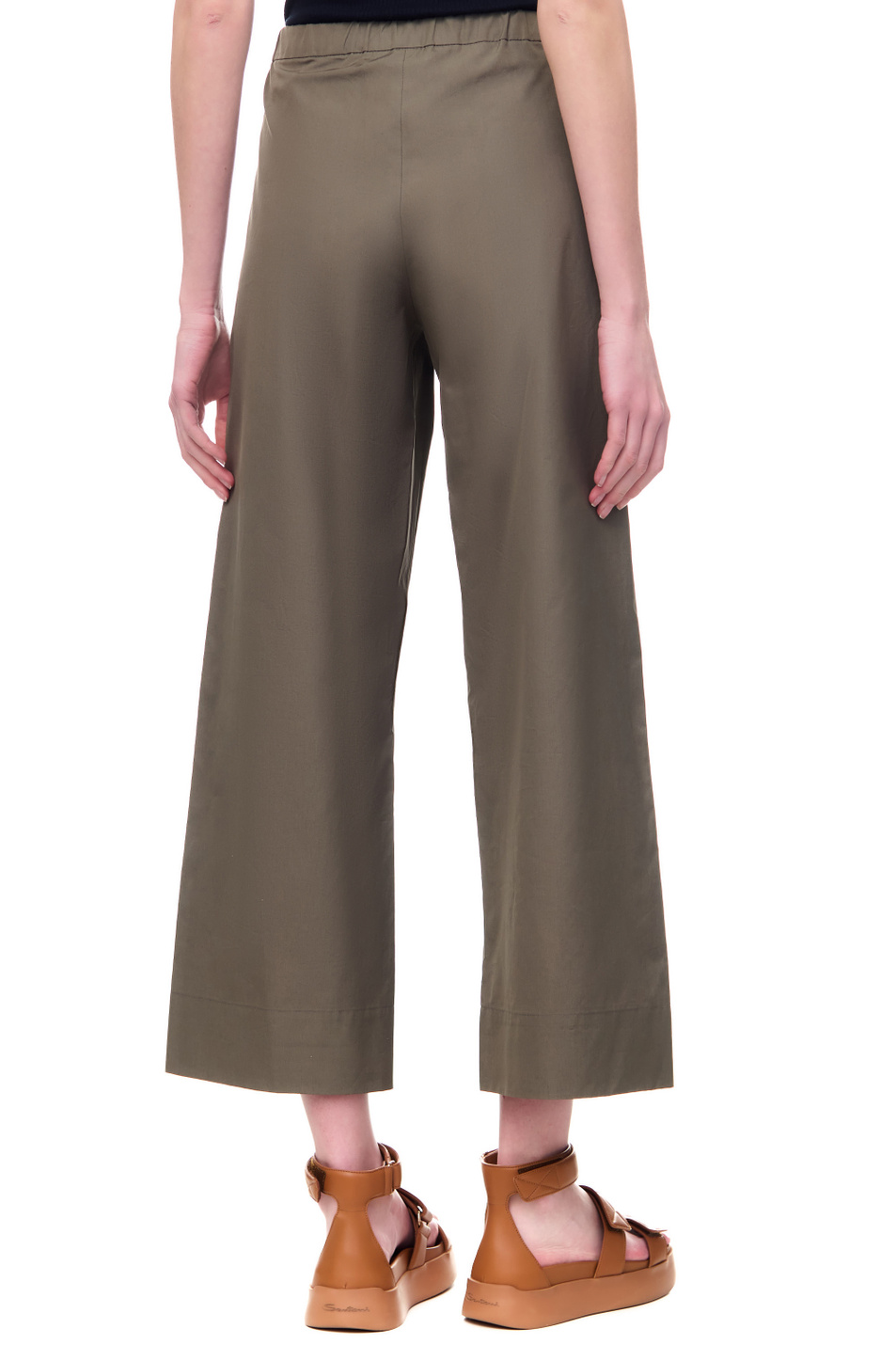 Женский Max Mara Брюки ARGENTO из натурального хлопка (цвет ), артикул 2391311632 | Фото 6