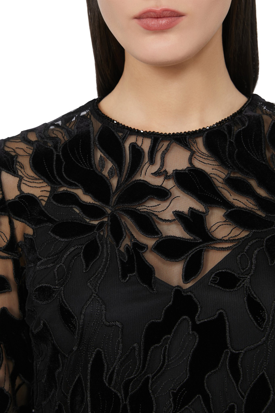 Женский Max Mara Блузка PLINIO с вышивкой и стразами (цвет ), артикул 2526266014 | Фото 5