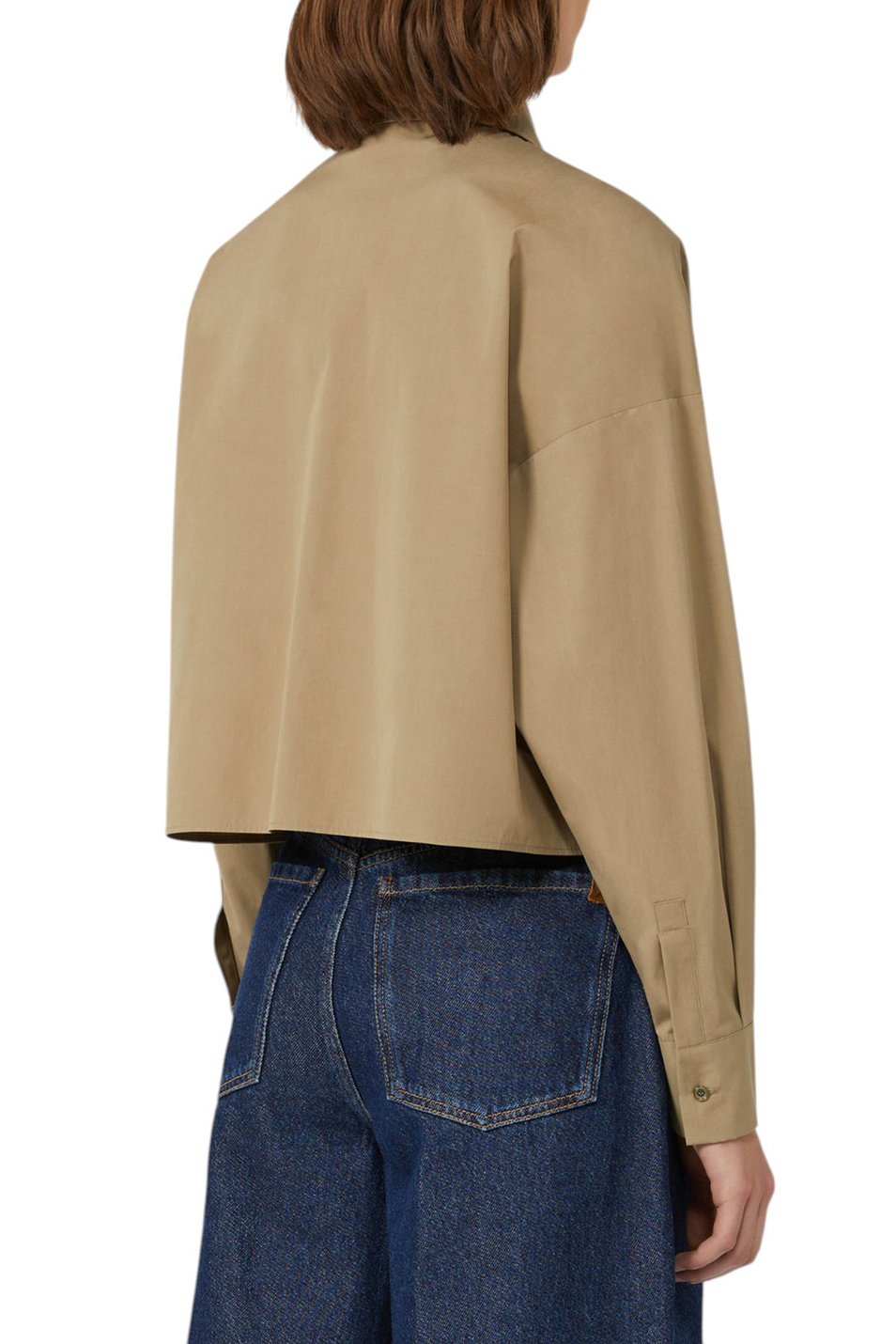 Женский Weekend Max Mara Рубашка SVAGO из хлопка укороченная (цвет ), артикул 2525116031 | Фото 4