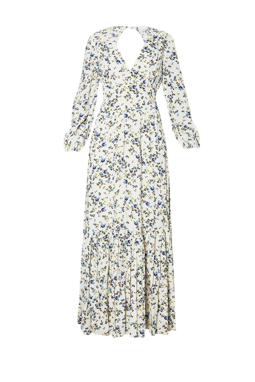Платье с цветочным принтом|Основной цвет:Белый|Артикул:MA4368T3617 | Фото 1