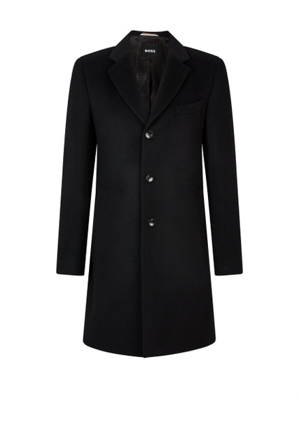 Пальто из шерсти и кашемира|Основной цвет:Черный|Артикул:50479756 | Фото 1
