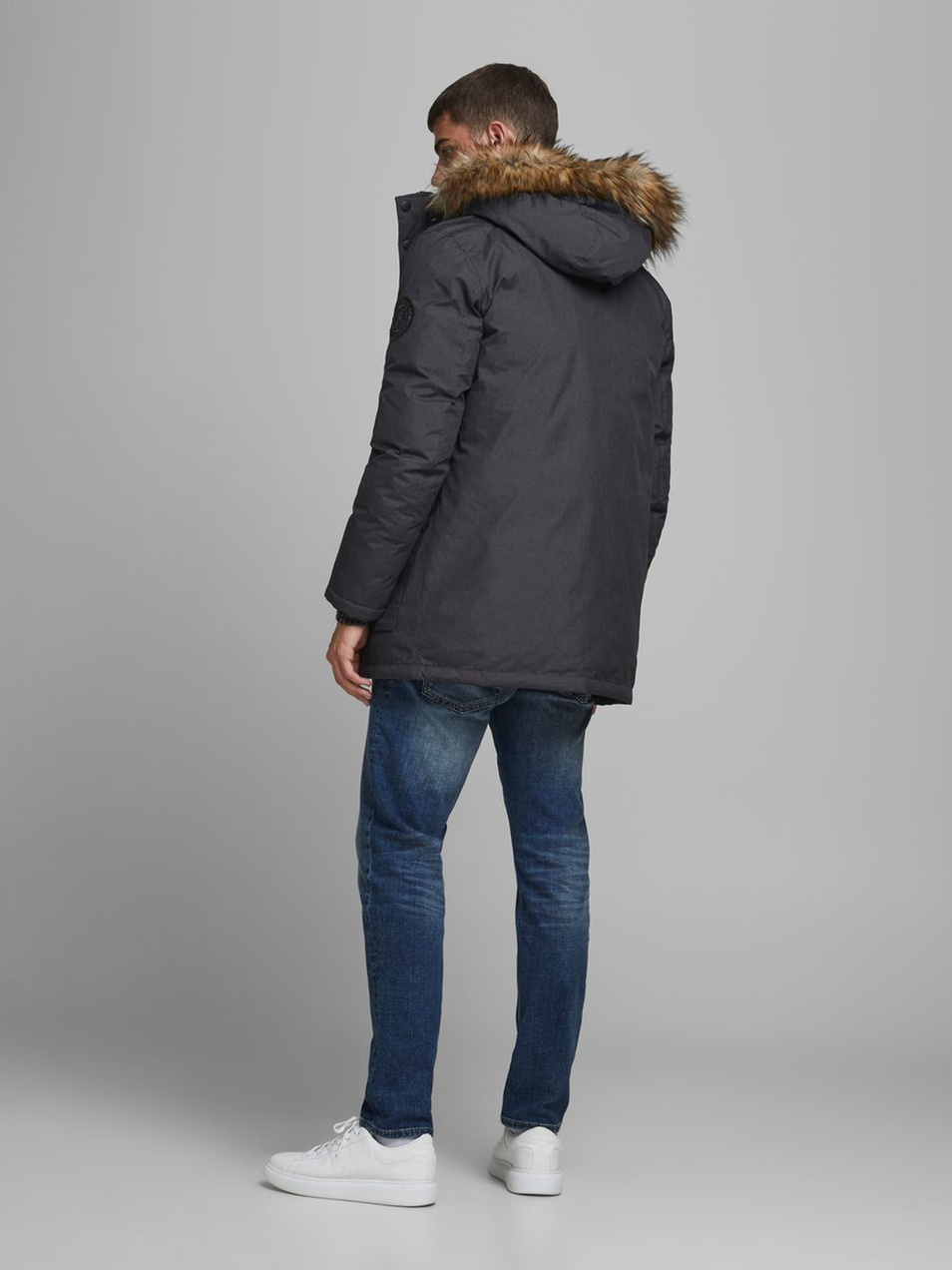 Мужской Jack & Jones Куртка с капюшоном с искусственным мехом (цвет ), артикул 12174383 | Фото 5