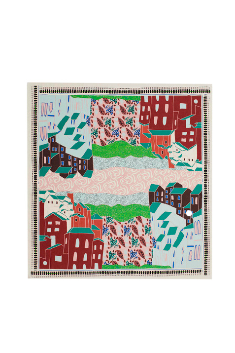 Parfois Квадратный шейный платок с принтом ( цвет), артикул 190898 | Фото 2