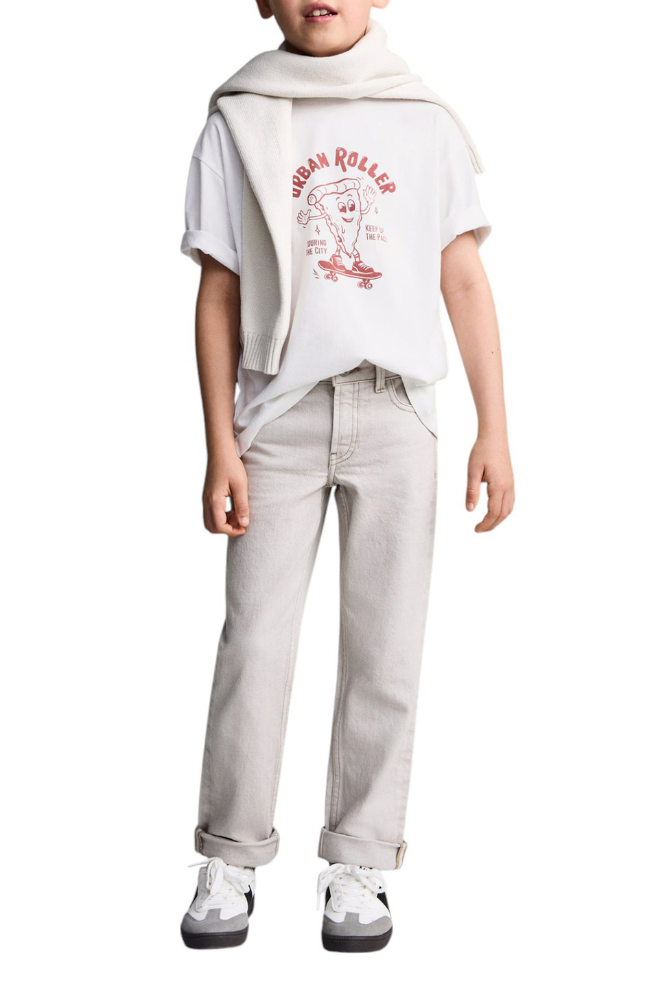 Мальчикам Mango Kids Футболка ESEN1 из смесового хлопка с принтом (цвет ), артикул 87015143 | Фото 3