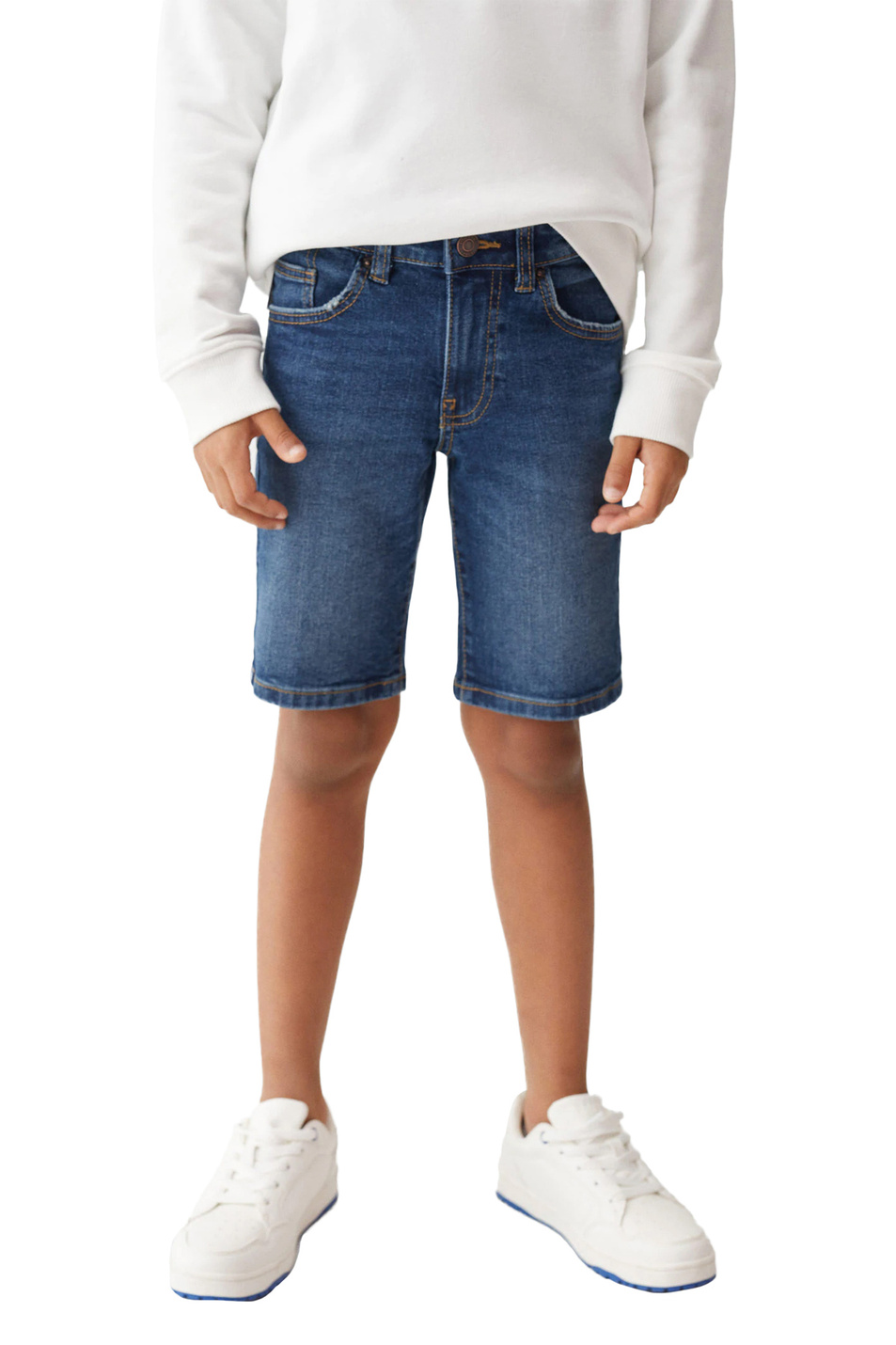 Мальчикам Mango Kids Шорты джинсовые JOHN из эластичного хлопка (цвет ), артикул 47055941 | Фото 4