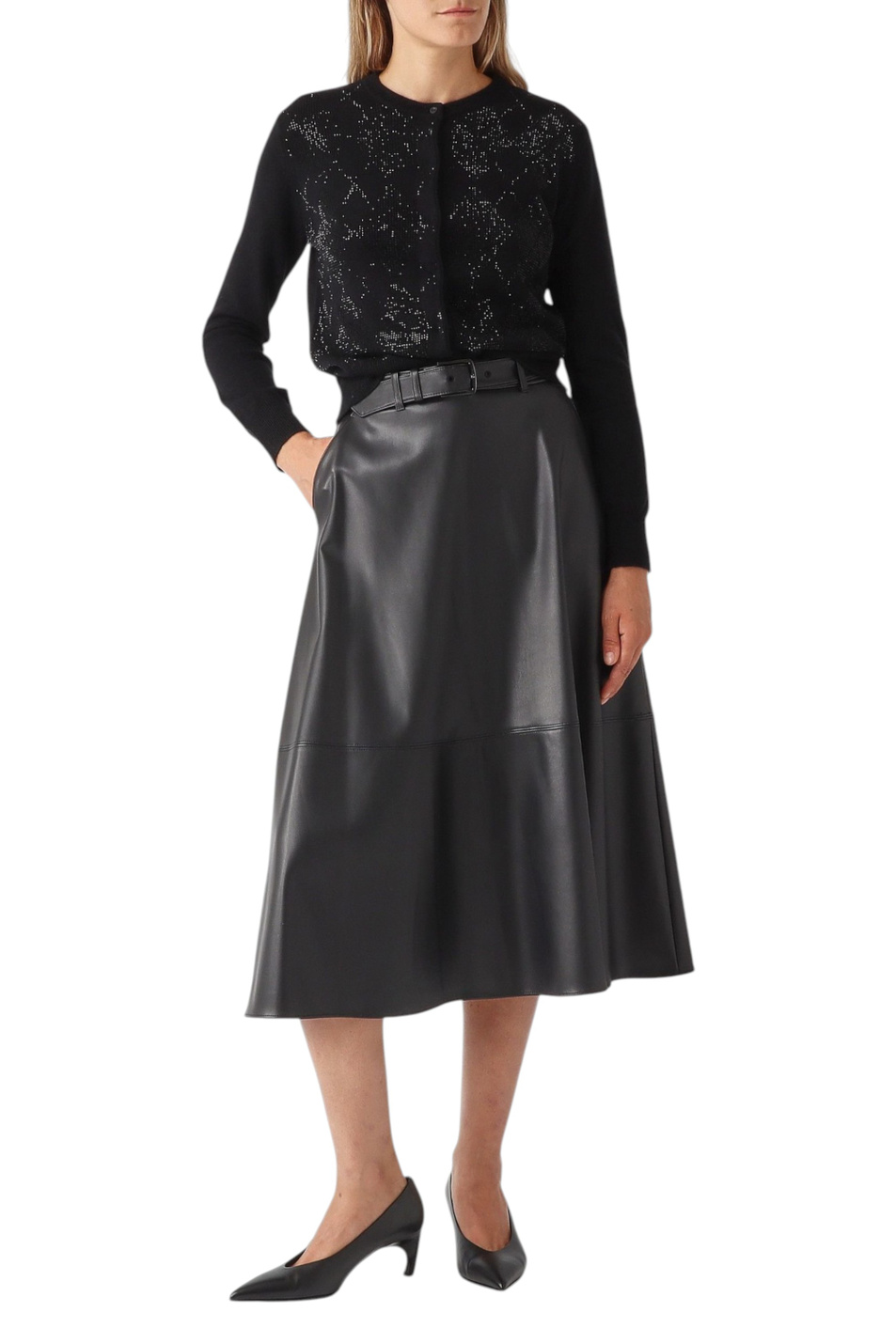 Женский Max Mara Юбка DOMINO из искусственной кожи (цвет ), артикул 2626776028 | Фото 3