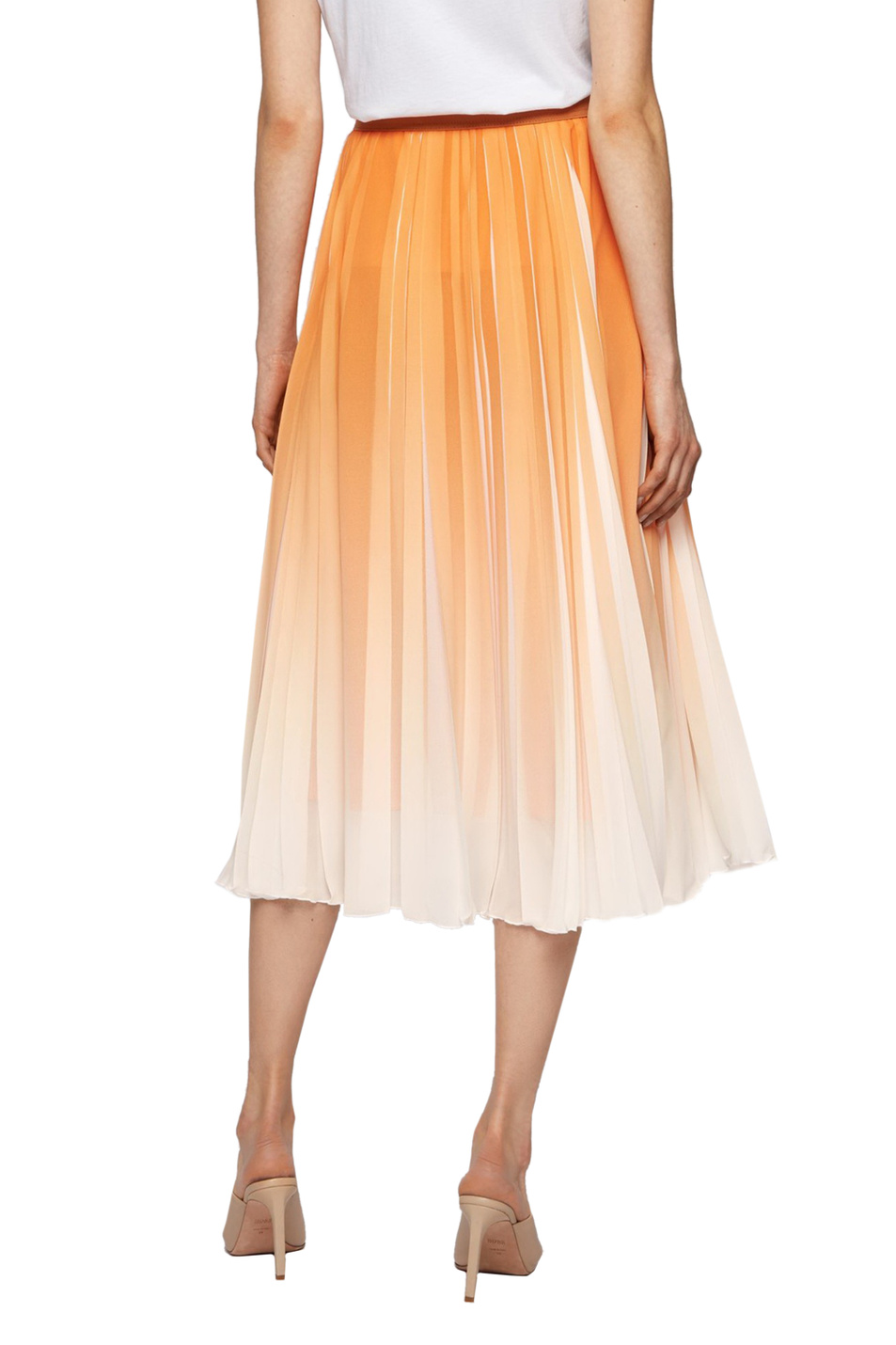 Женский BOSS Плиссированная юбка из шифона (цвет ), артикул 50447599 | Фото 4