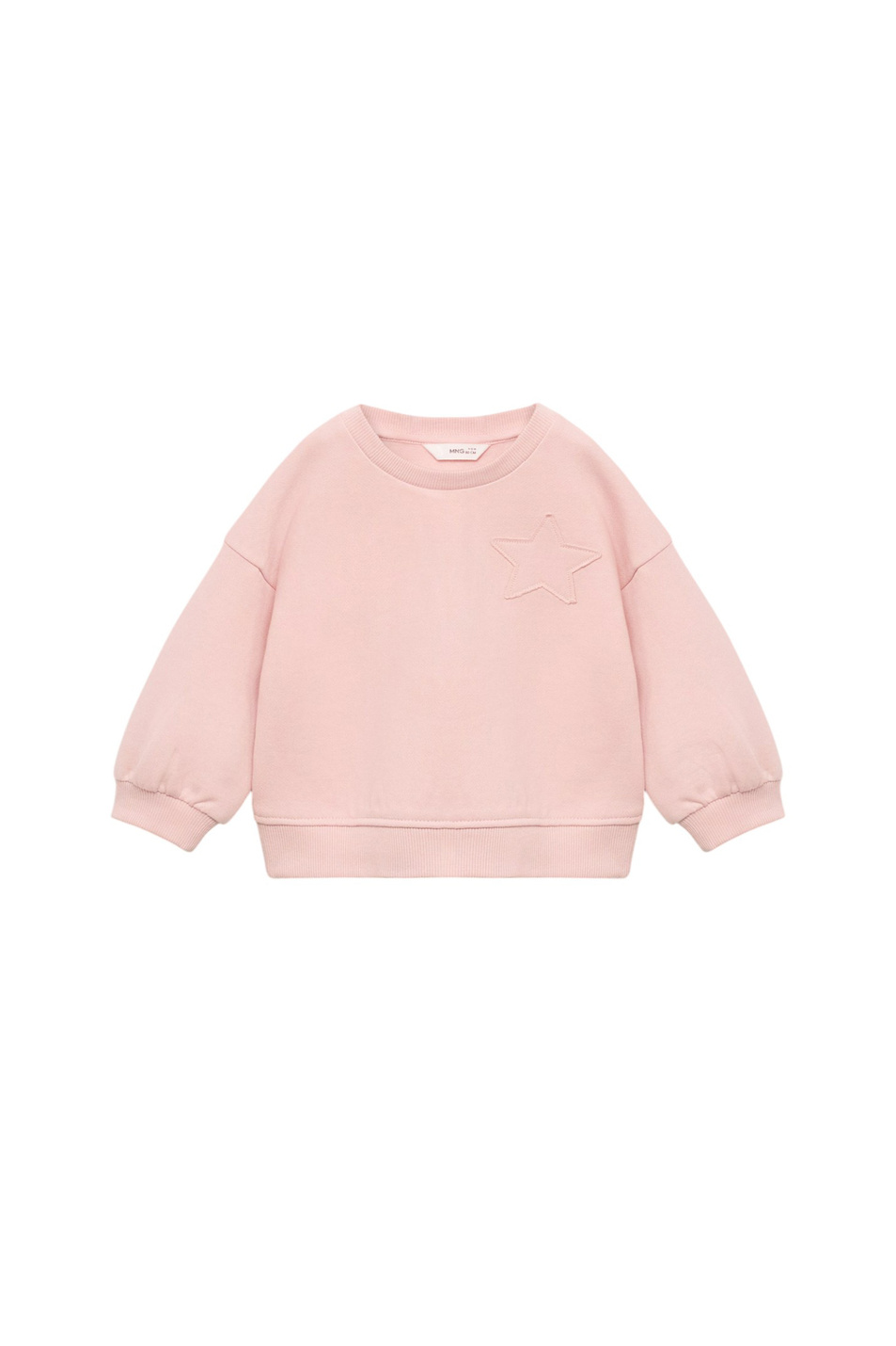 Свитшот SIENA с вышивкой|Основной цвет:Розовый Девочкам Mango Kids Свитшот SIENA с вышивкой (цвет ), артикул 17023291 | Фото 1