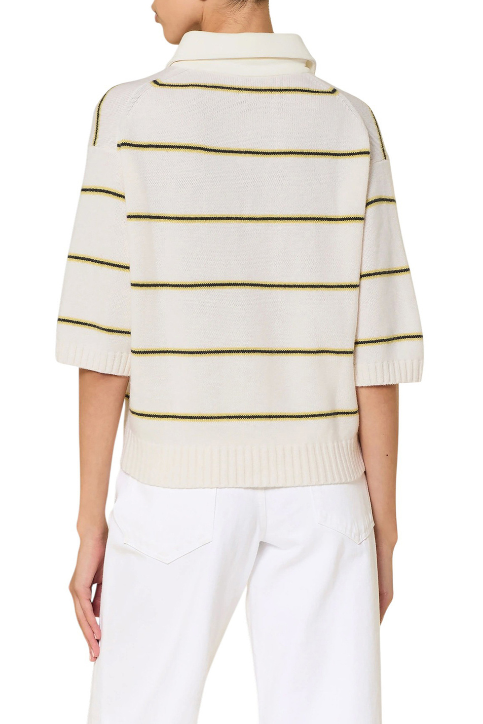 Женский Dorothee Schumacher Джемпер-поло из шерсти и кашемира (цвет ), артикул 410501 | Фото 4