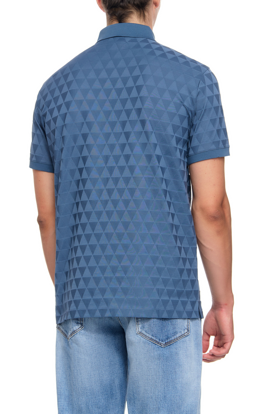 Мужской Emporio Armani Поло из натурального хлопка (цвет ), артикул 6R1F87-1JGYZ | Фото 4