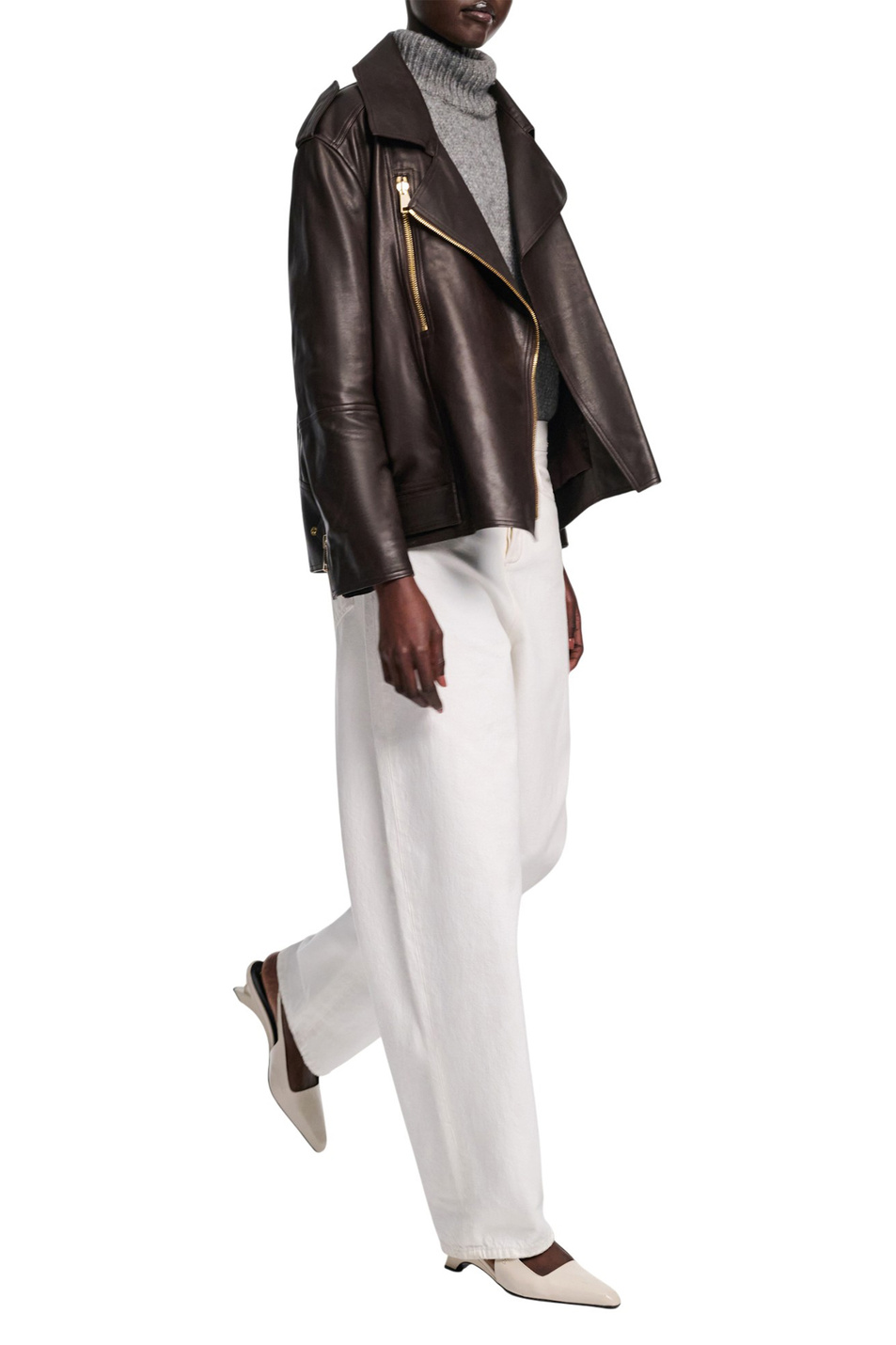 Женский Dorothee Schumacher Куртка из натуральной кожи (цвет ), артикул 244112 | Фото 3