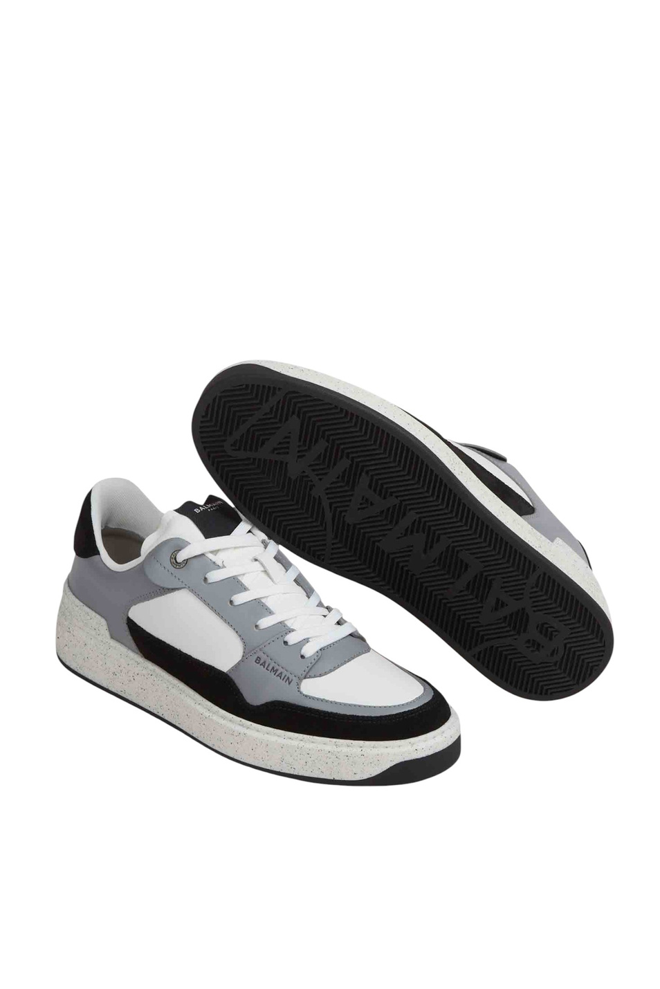 Мужской Balmain Кеды B-Court из натуральной кожи (цвет ), артикул FM0VI349LBIC | Фото 4