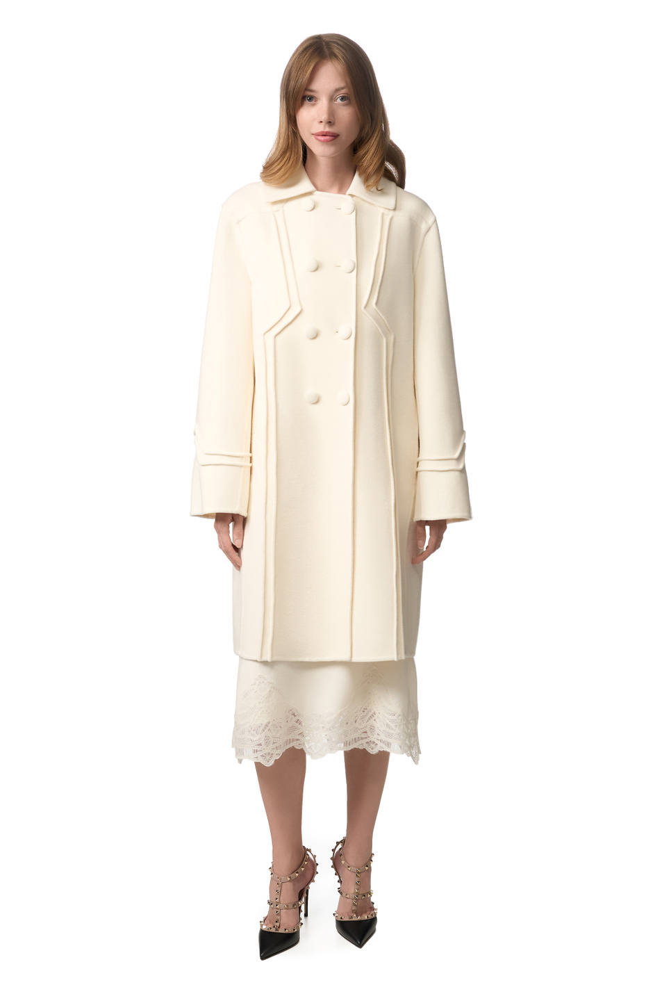 Женский ERMANNO SCERVINO Пальто из натуральной шерсти (цвет ), артикул D496D333ZBG | Фото 4