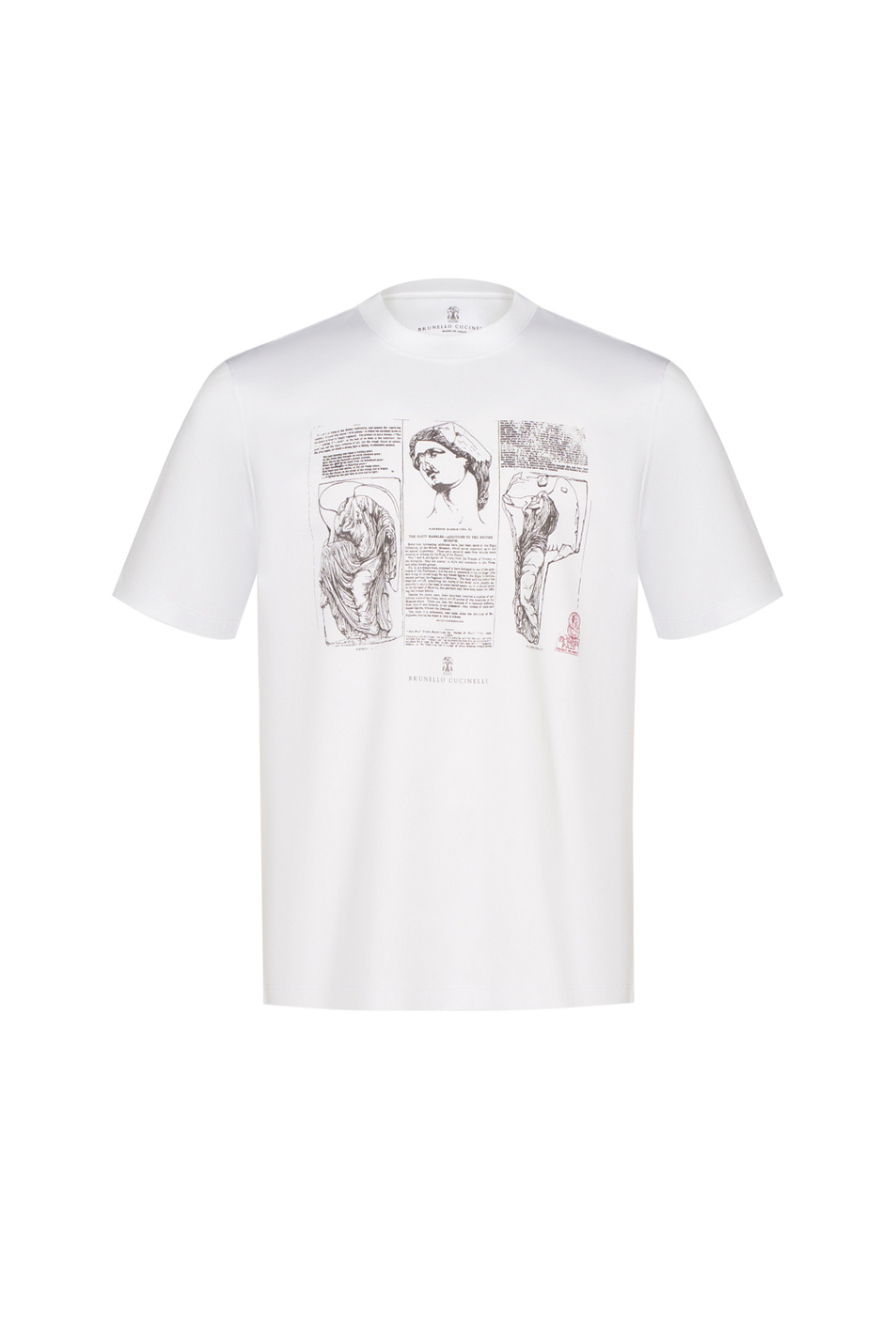 Мужской Brunello Cucinelli Футболка из хлопка с принтом (цвет ), артикул M0B138517 | Фото 1