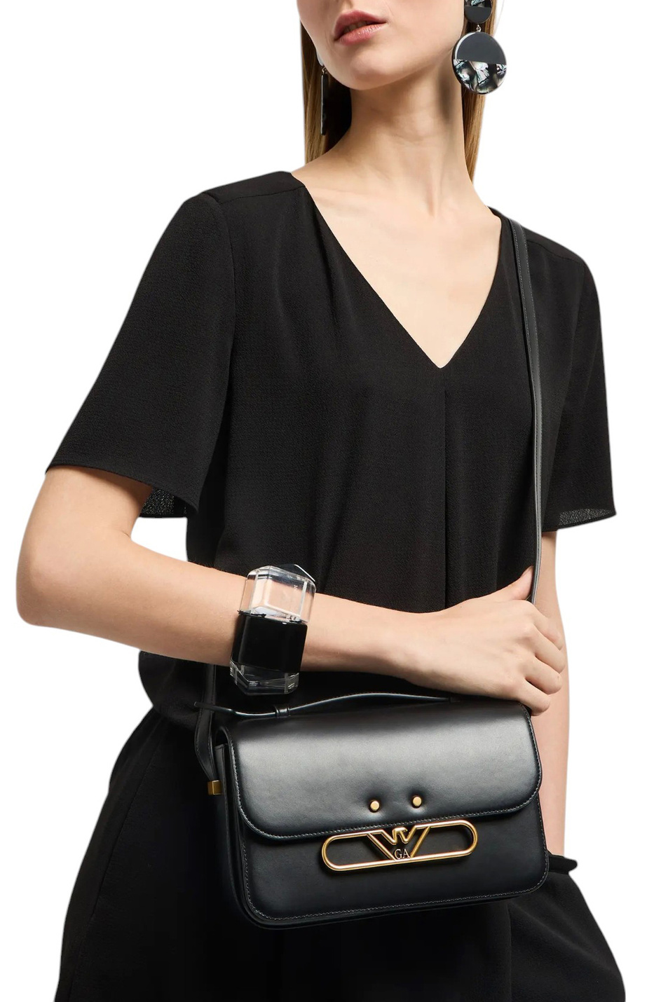 Женский Emporio Armani Сумка через плечо с клапаном (цвет ), артикул EW001484-AF14786 | Фото 6