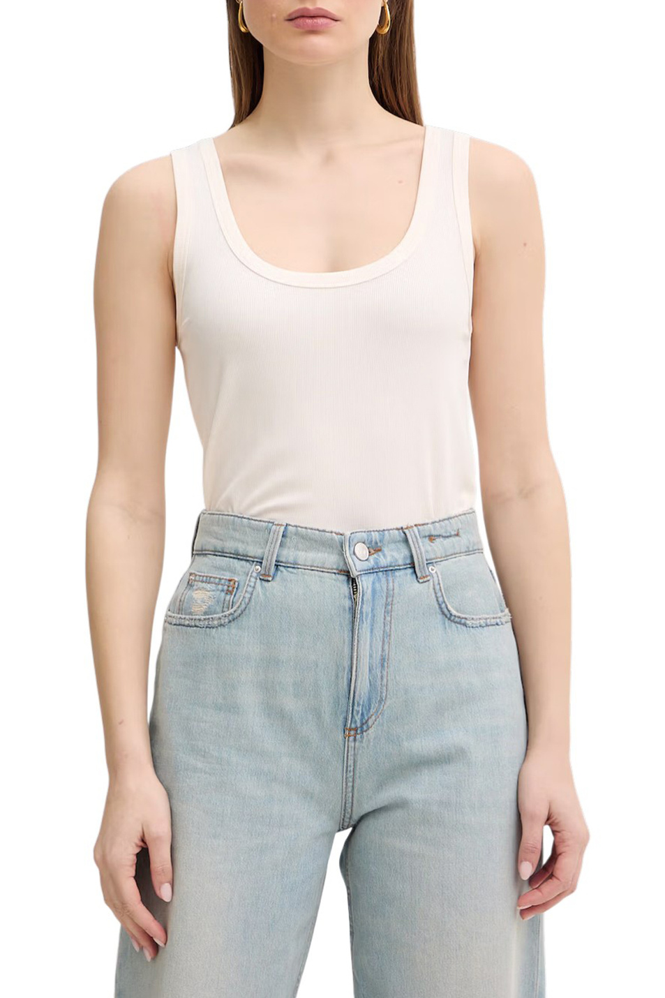 Женский MARELLA Топ MLMORATA из эластичной вискозы (цвет ), артикул 2613941015 | Фото 4