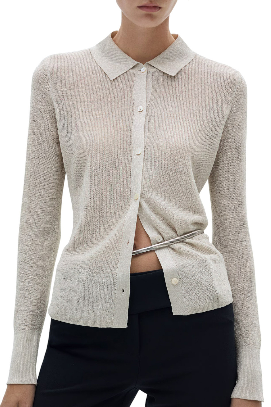 Женский Mango Кардиган KLING с люрексом (цвет ), артикул 77099056 | Фото 3