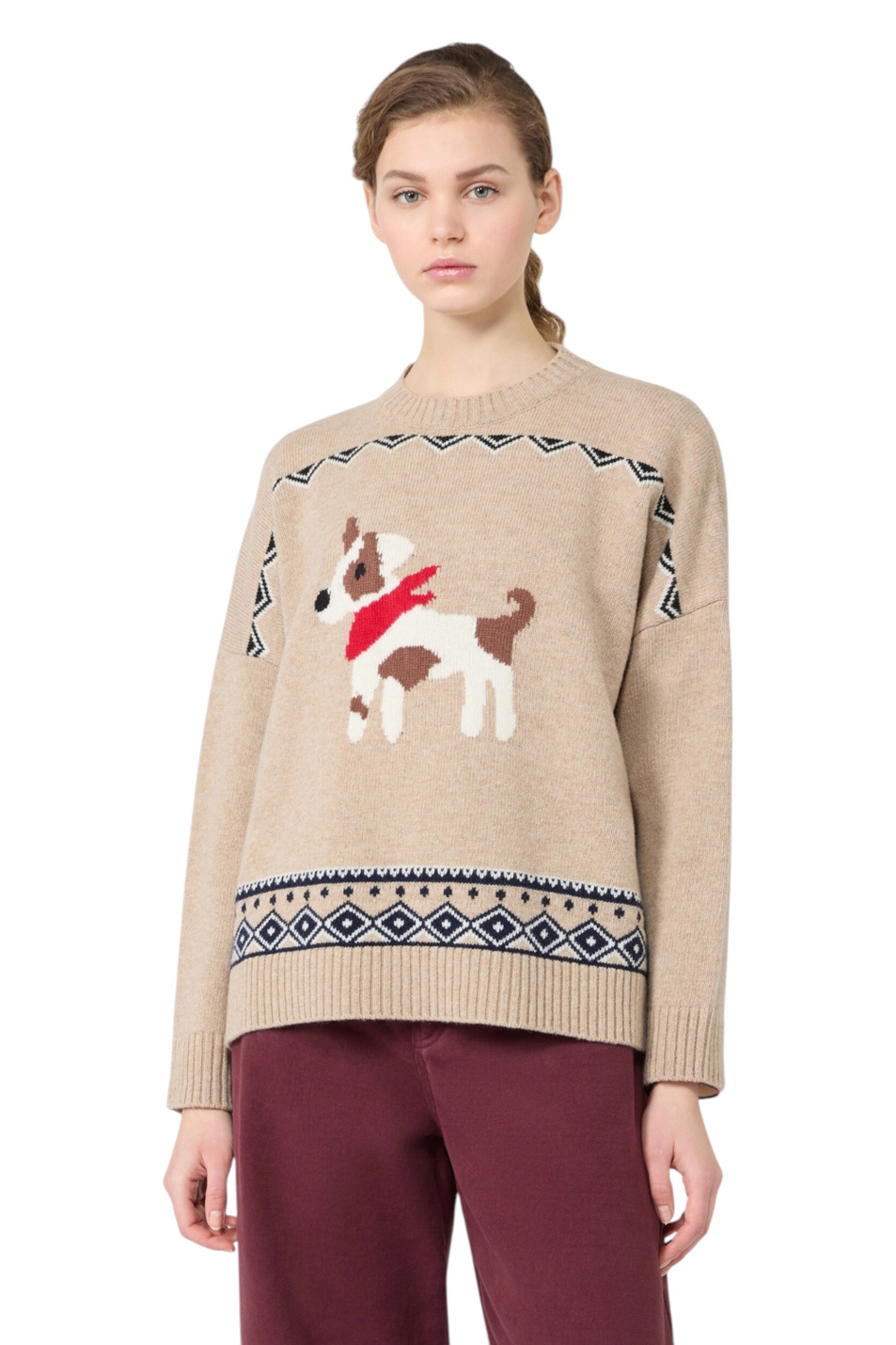Женский Weekend Max Mara Джемпер PAVIDI из шерсти (цвет ), артикул 2625366232 | Фото 3