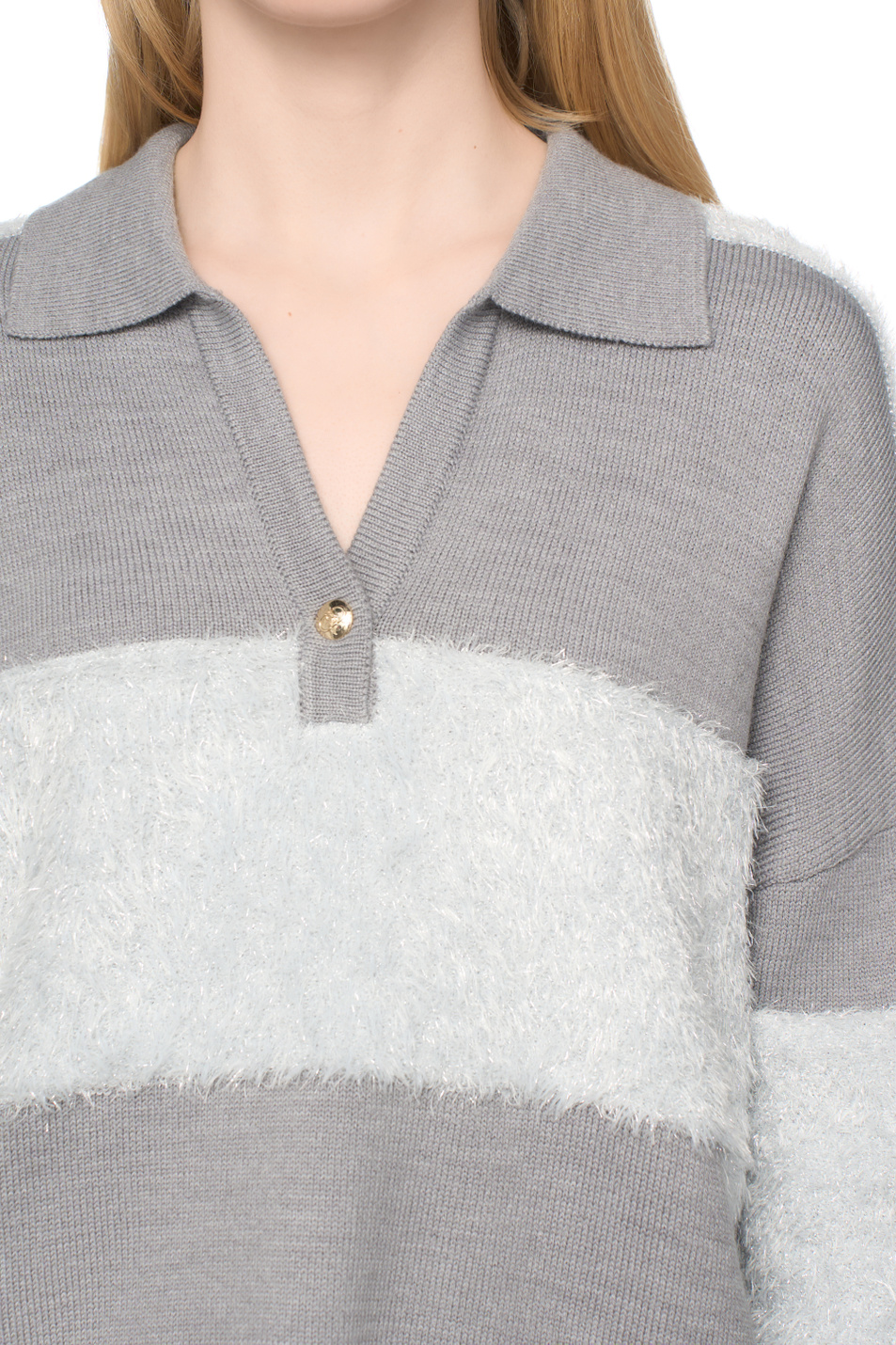 Женский Liu Jo Джемпер поло из смесовой шерсти (цвет ), артикул TF5221MA51I | Фото 6