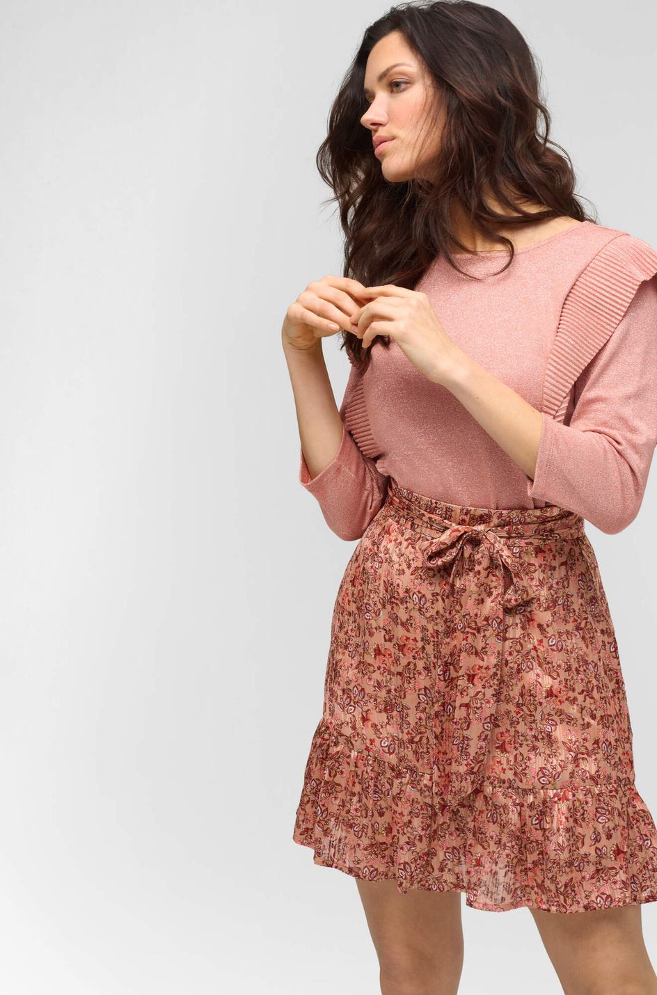 Женский Orsay Мини-юбка с цветочным рисунком (цвет ), артикул 724310 | Фото 4