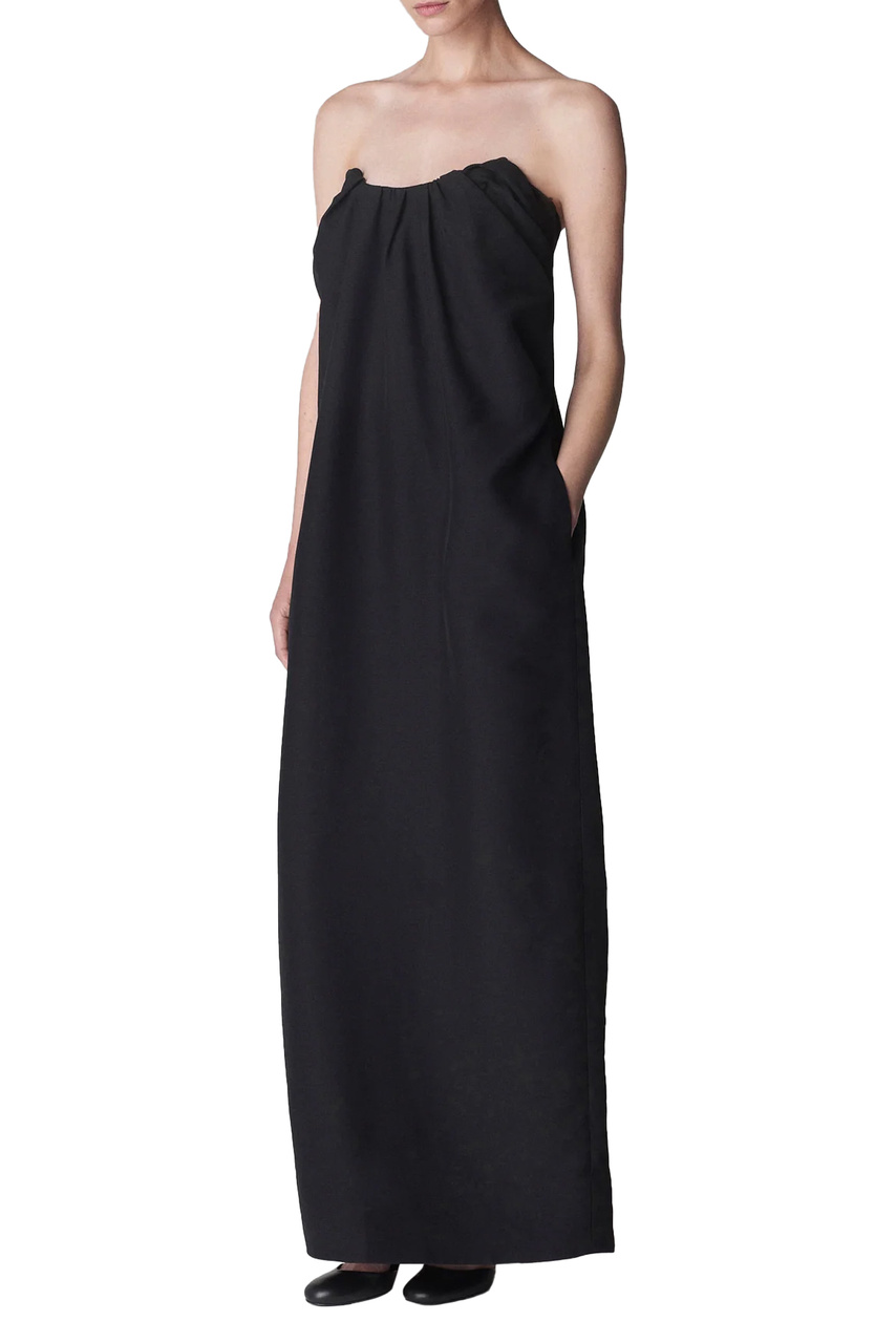 Платье из смесовой шерсти|Основной цвет:Черный|Артикул:4167HSF-PS24 | Фото 1