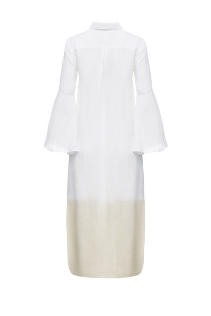 Платье-рубашка свободного кроя|Основной цвет:Белый|Артикул:V0W49DH0000115T00 | Фото 2