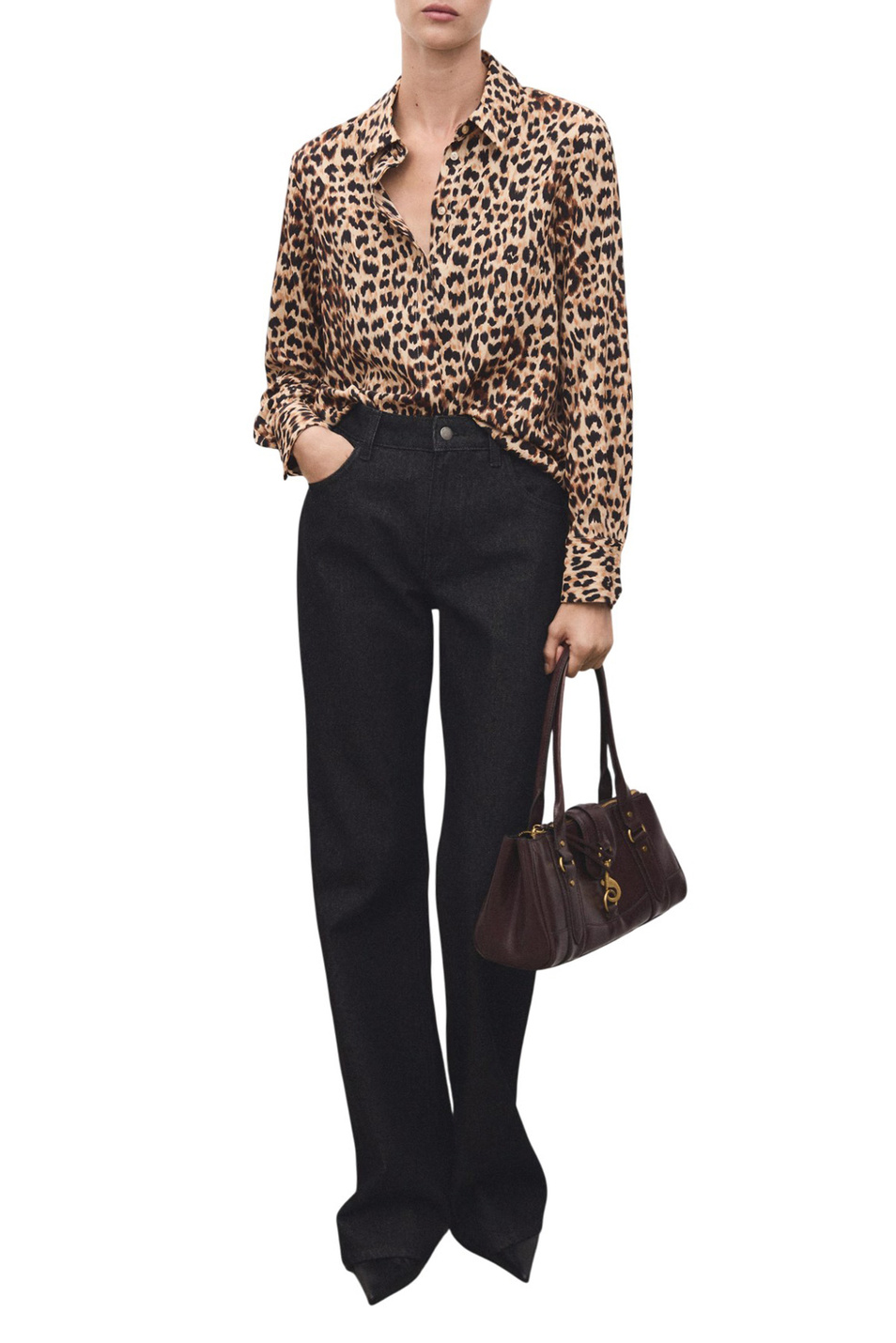 Женский Mango Блузка BASIC с длинными рукавами (цвет ), артикул 17054079 | Фото 2