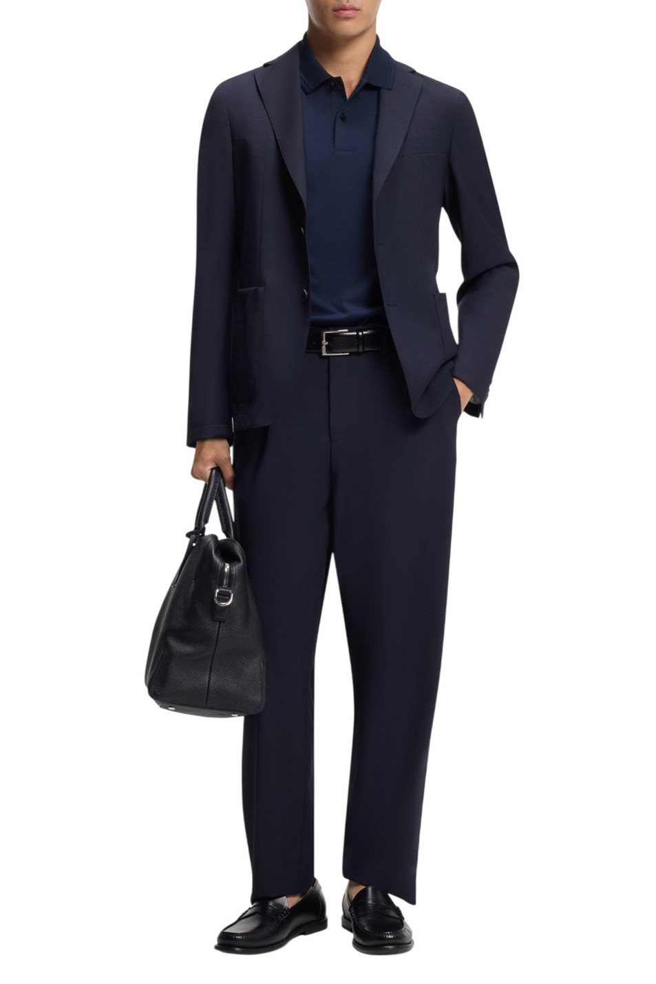 Мужской BOSS Брюки Phil из смесовой шерсти (цвет ), артикул 50556759 | Фото 2