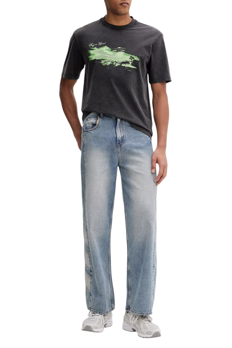 Мужской HUGO Футболка Nextralio из хлопка (цвет ), артикул 50560090 | Фото 3