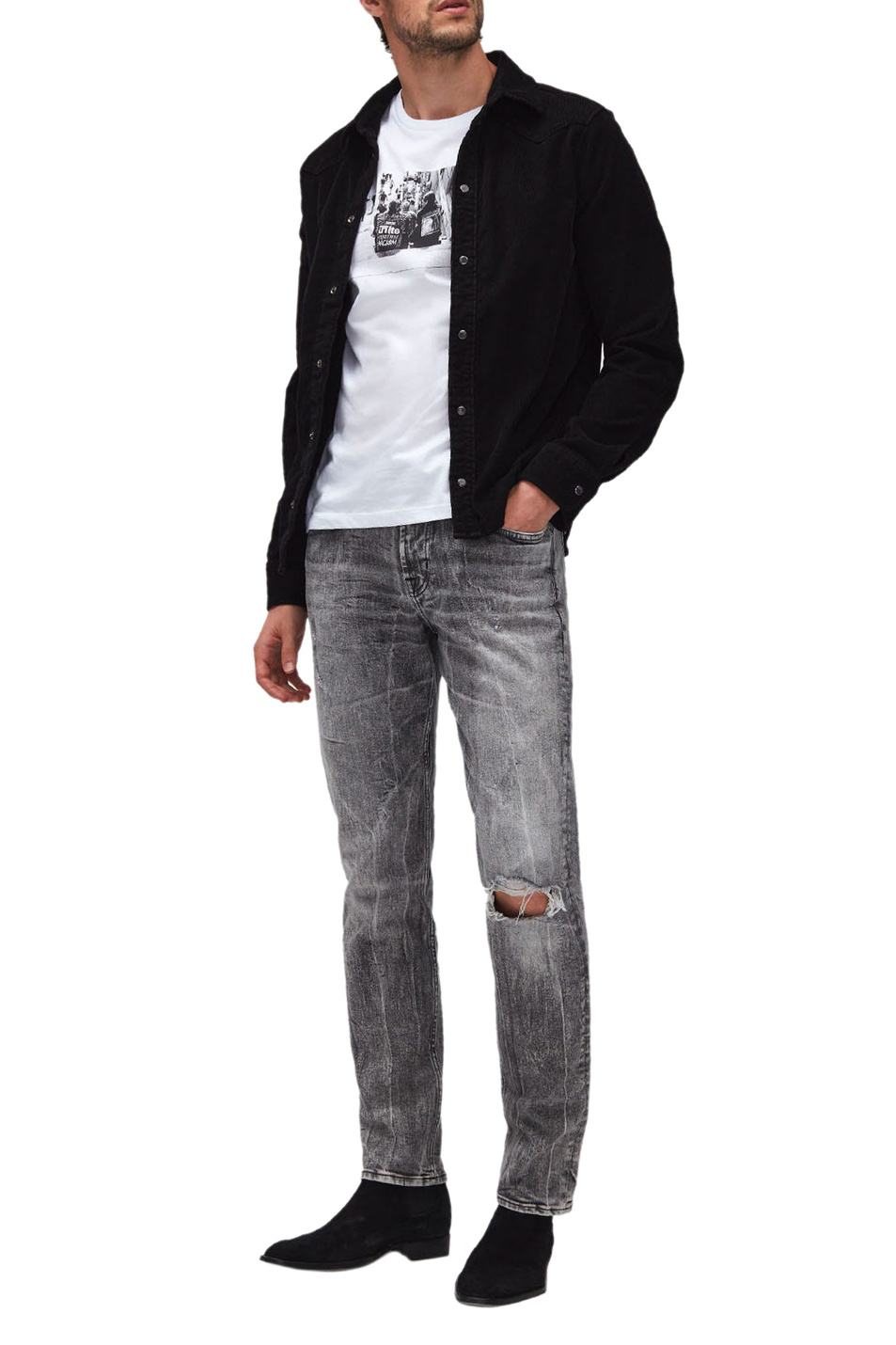 Мужской 7 for all Mankind Джинсы Slimmy Tapered (цвет ), артикул JSMXB510FR | Фото 2