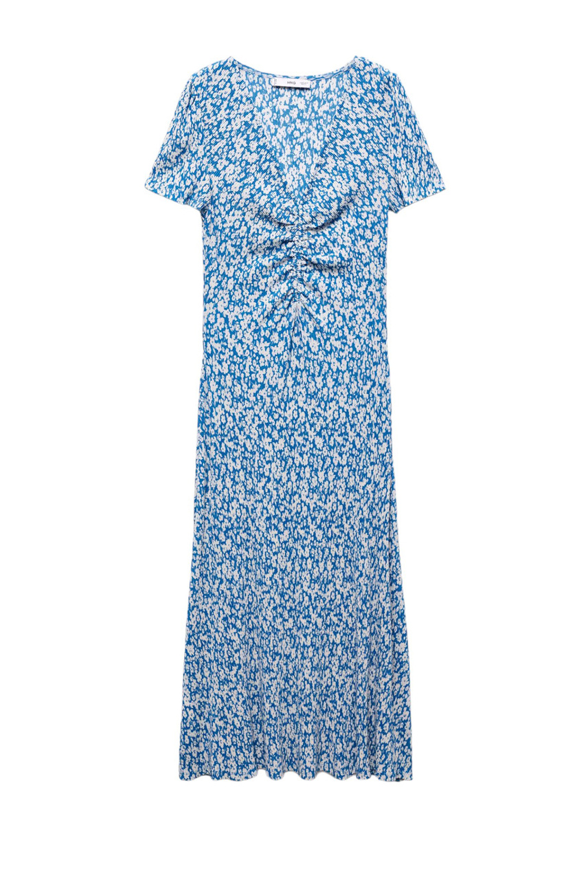 Платье POMA с цветочным принтом|Основной цвет:Синий|Артикул:67037131 | Фото 1