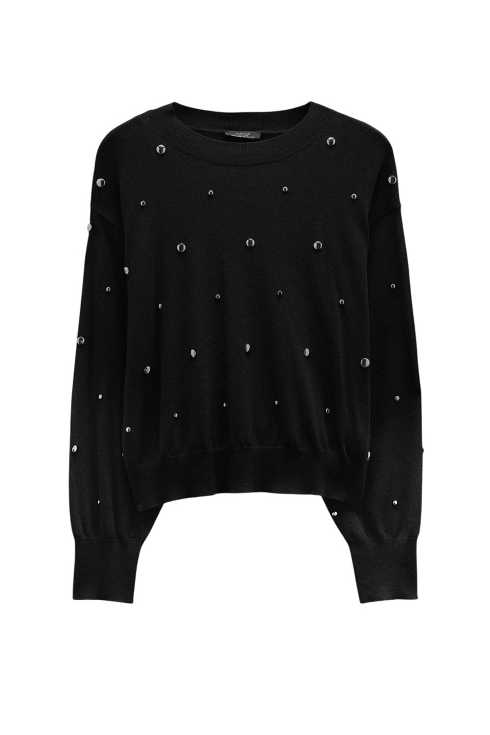 Джемпер с заклепками|Основной цвет:Черный Женский Parfois Джемпер с заклепками (цвет ), артикул 241058 | Фото 1