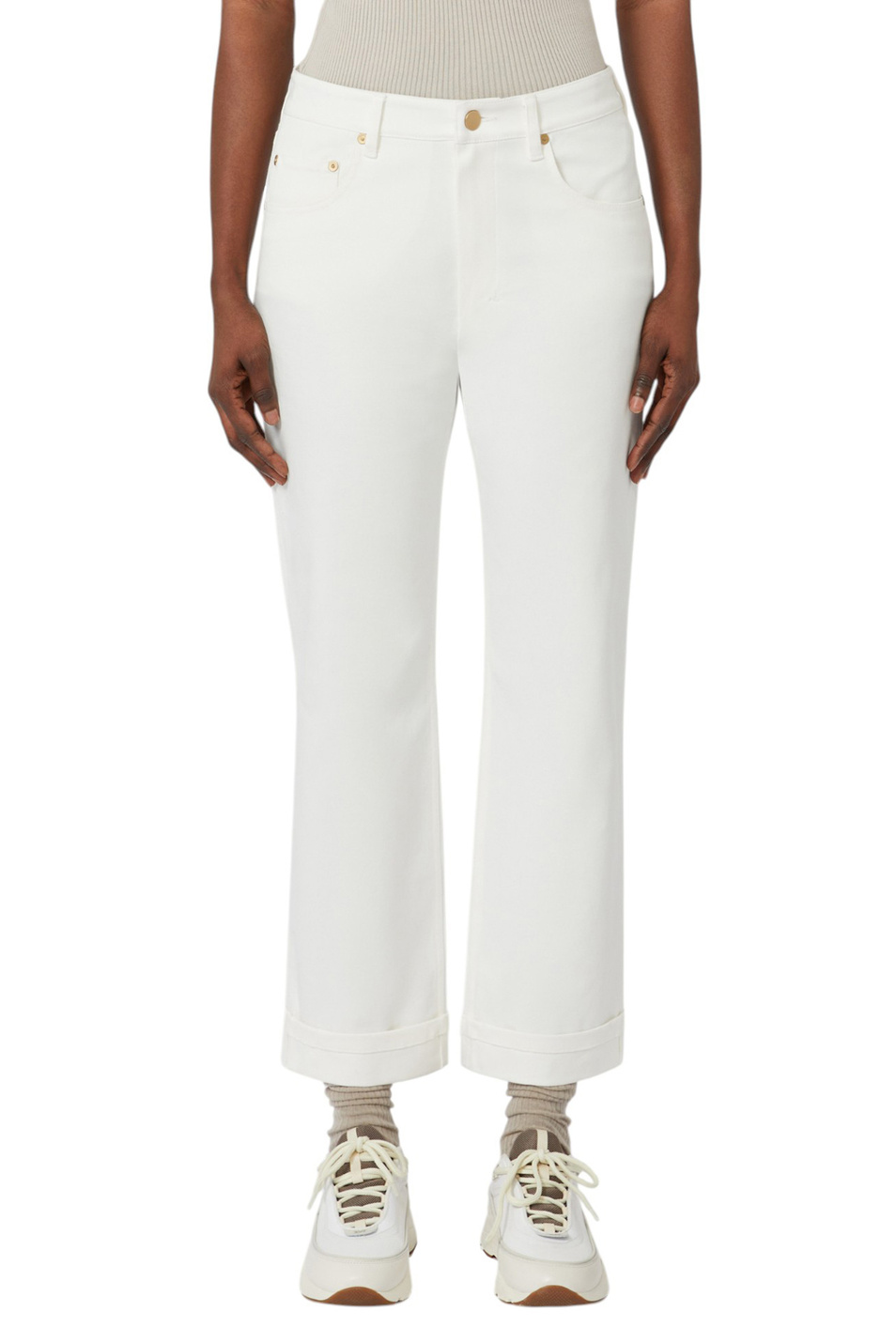 Женский Max Mara Джинсы ATALIA из эластичного хлопка (цвет ), артикул 2529136011 | Фото 3