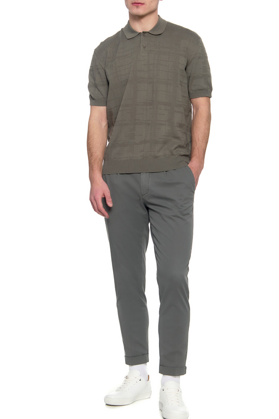 Мужской Zegna Брюки из смесового хлопка (цвет ), артикул VZ152-ZZ330-K05 | Фото 2