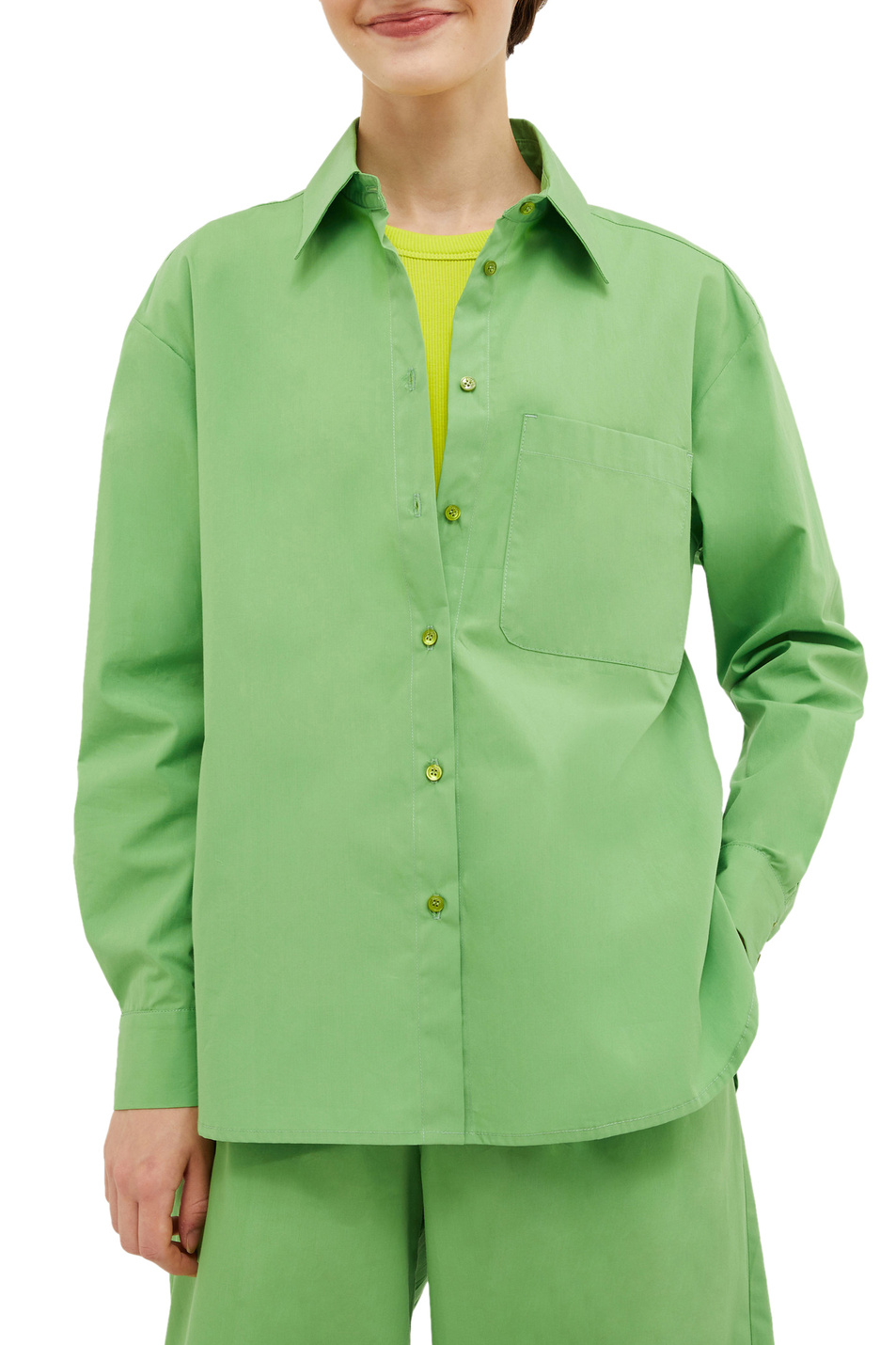 Женский MAX&Co. Рубашка VELOURS из натурального хлопка (цвет ), артикул 2416111044 | Фото 3