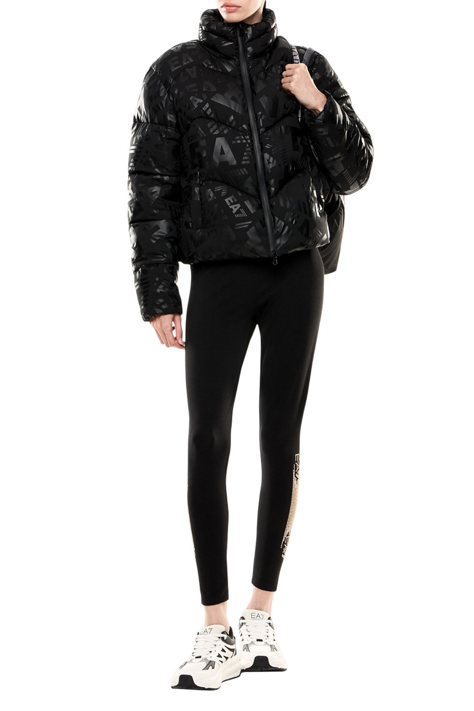 Женский EA7 Куртка стеганая с принтом (цвет ), артикул 7W000654-AF16408 | Фото 2
