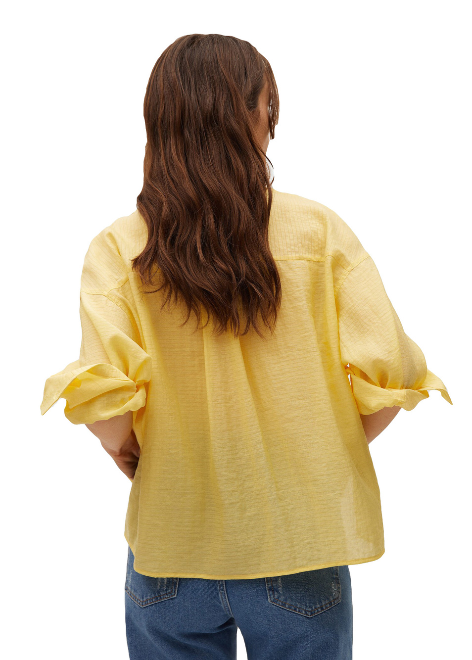 Mango Фактурная струящаяся блузка (цвет ), артикул 87025663 | Фото 3